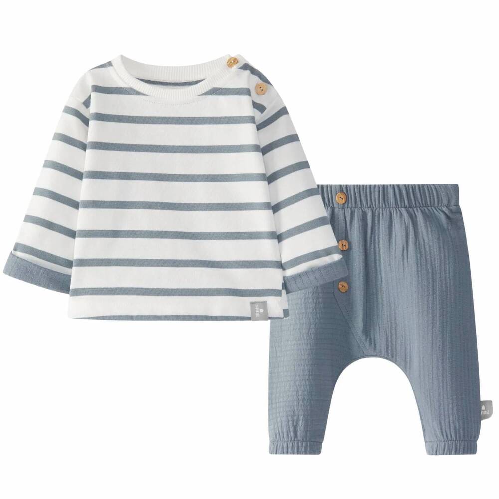 NEW SNUG kids' striped sweatshirt set in blue